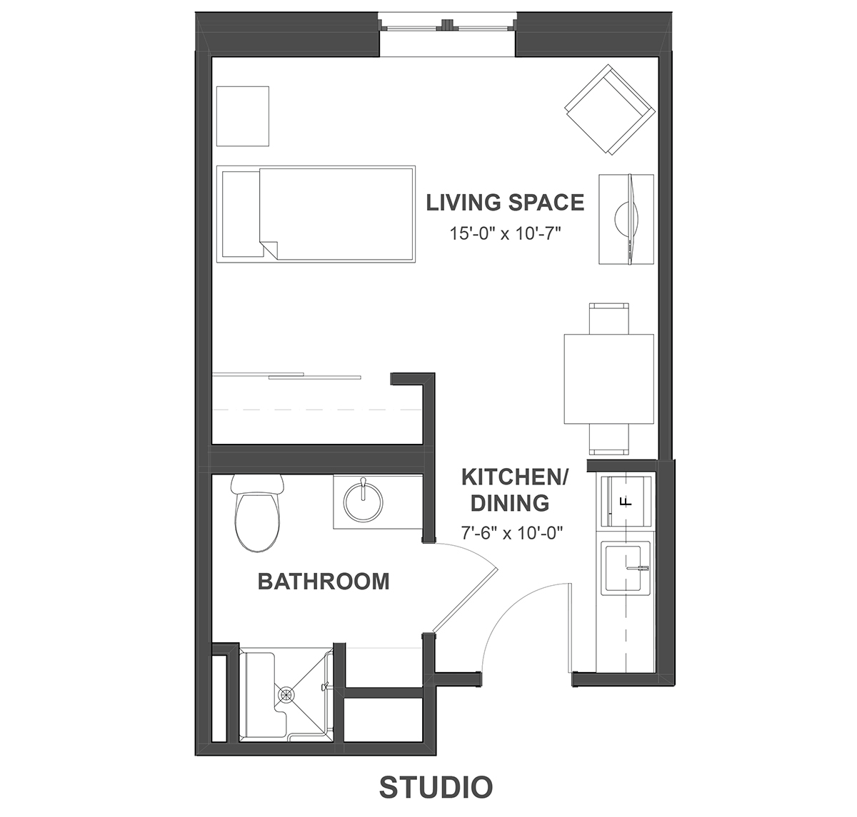 10 Ways To get The Most From Studio Apartment Floor Plans - Décor Aid